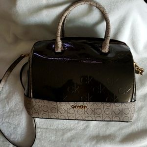 Calvin Klein monogram satchel